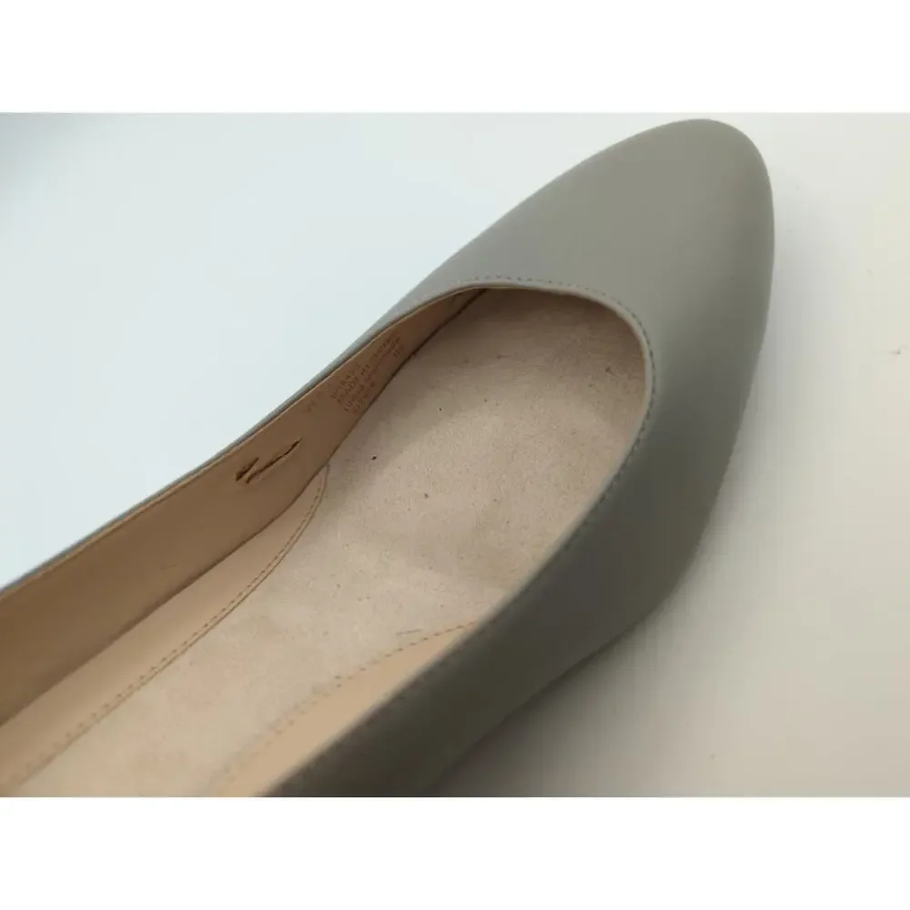 Cole Hann Gray Slip-on Wedge Close Toes Heel Size 9b